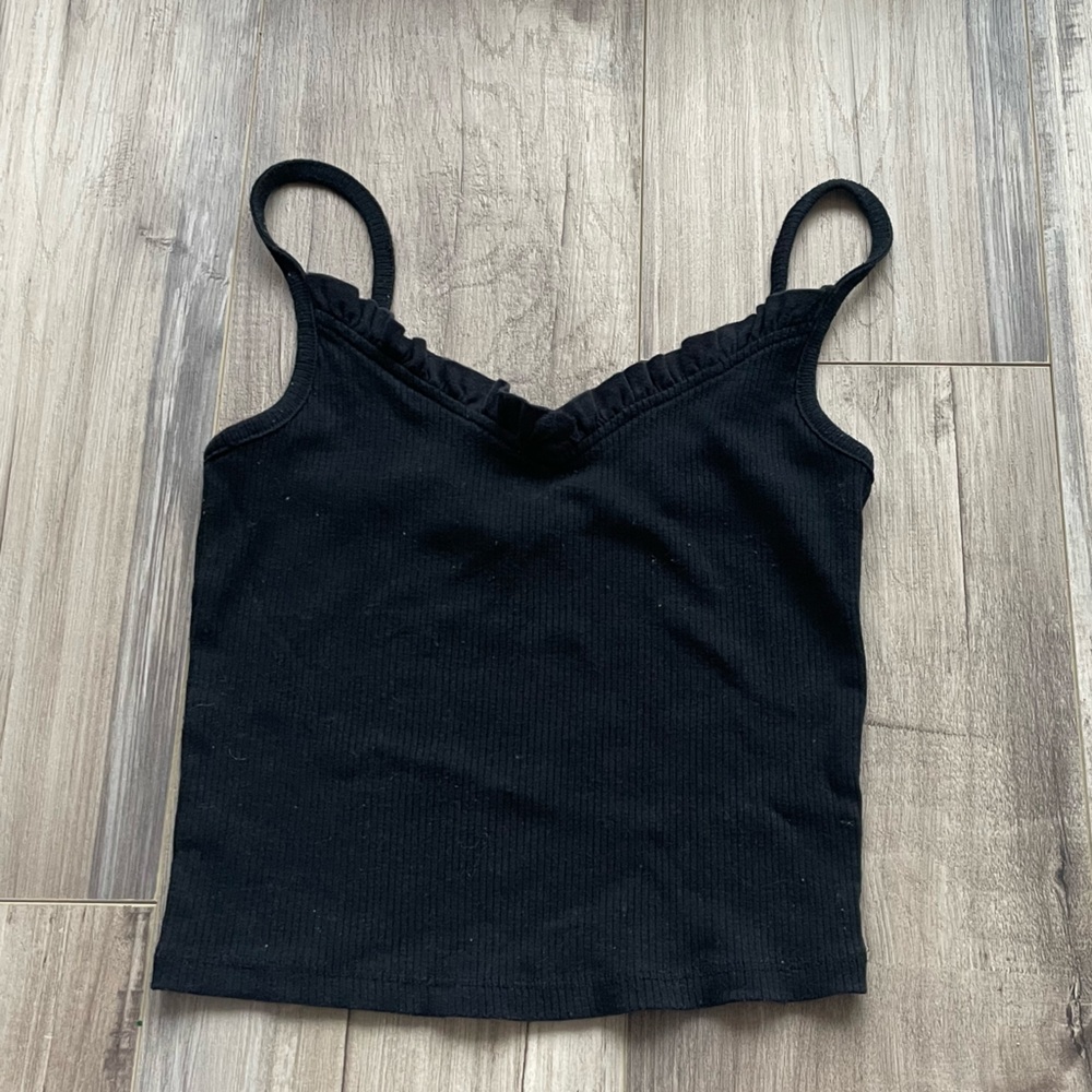 Forever 21 Black Cami Crop Top